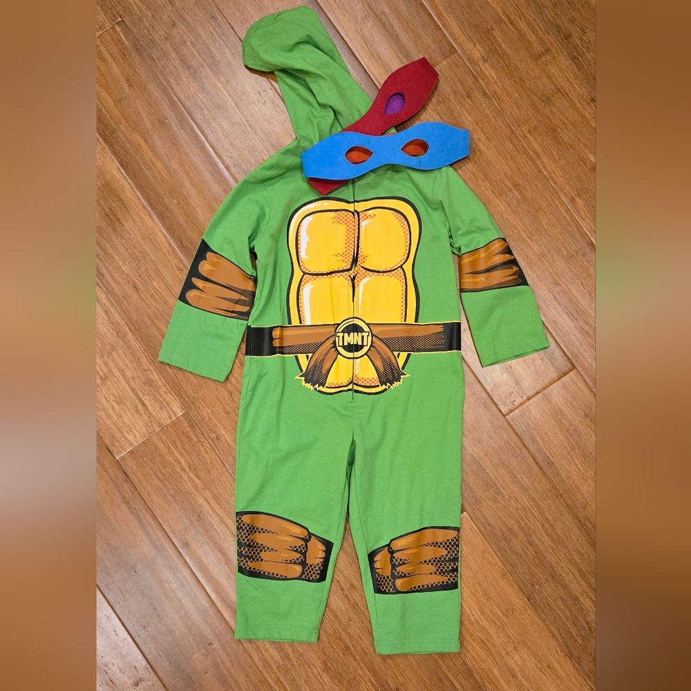 Nickelodeon Teenage Mutant Ninja Turtles Zip-up Hooded Footless Body Suit